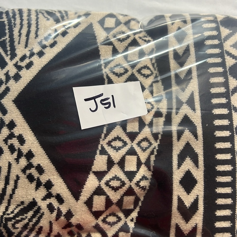 Flying tomato, open cardigan, size medium, black and tan - Picture 8 of 8